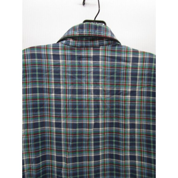 Ralph Lauren Polo Shirt Small Sleepwear Sleep Button Up Red Pony Plaid* - Picture 9 of 11